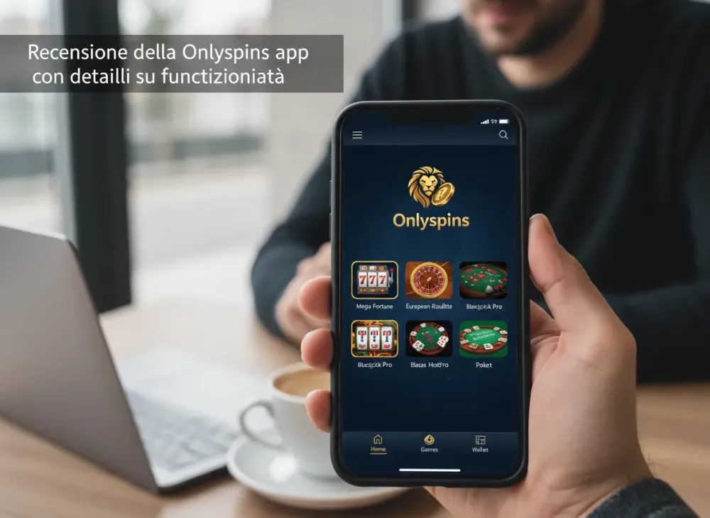Recensione della Onlyspins app con dettagli su funzionalità